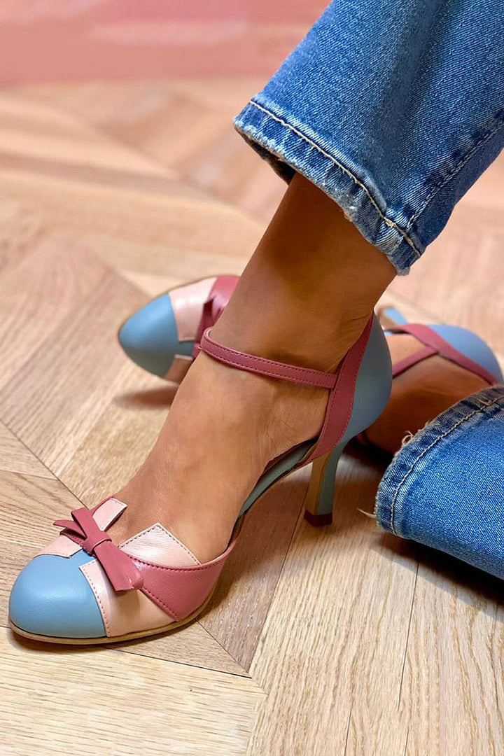 HIGH-HEEL SHOES WITH BOW DETAIL