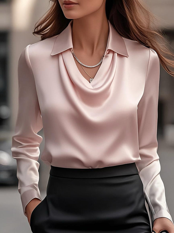 Chelsea™ | Draped-Neck Blouse