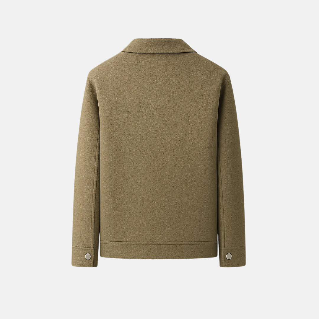 Men’s Blazer – Tailored Fit – Wool Blend – Turn-Down Collar – Button Closure