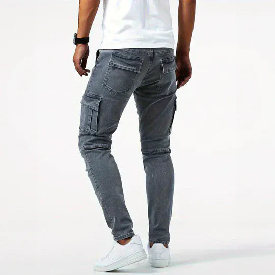 Brad™ | Slim Fit Cargo Jeans Built for Everyday Edge