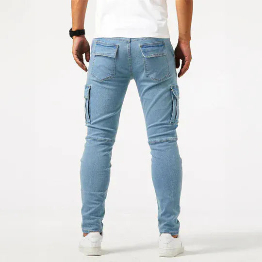 Brad™ | Slim Fit Cargo Jeans Built for Everyday Edge