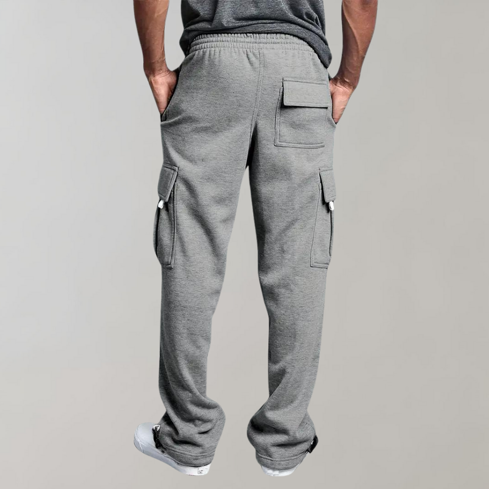 Leo Relaxed Fit Cargo Pants | Drawstring Waist Flap Pockets Cargo Pants