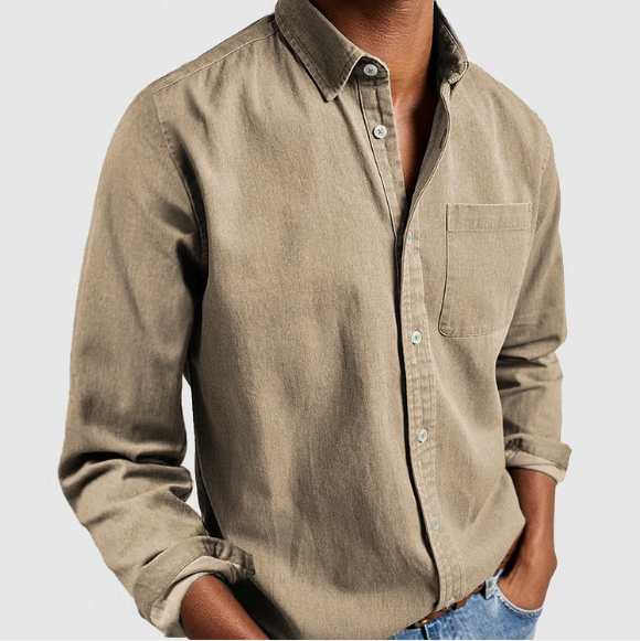 Gabriel Top | Summer Long Sleeve Button-Down Shirt