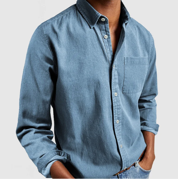 Gabriel Top | Summer Long Sleeve Button-Down Shirt