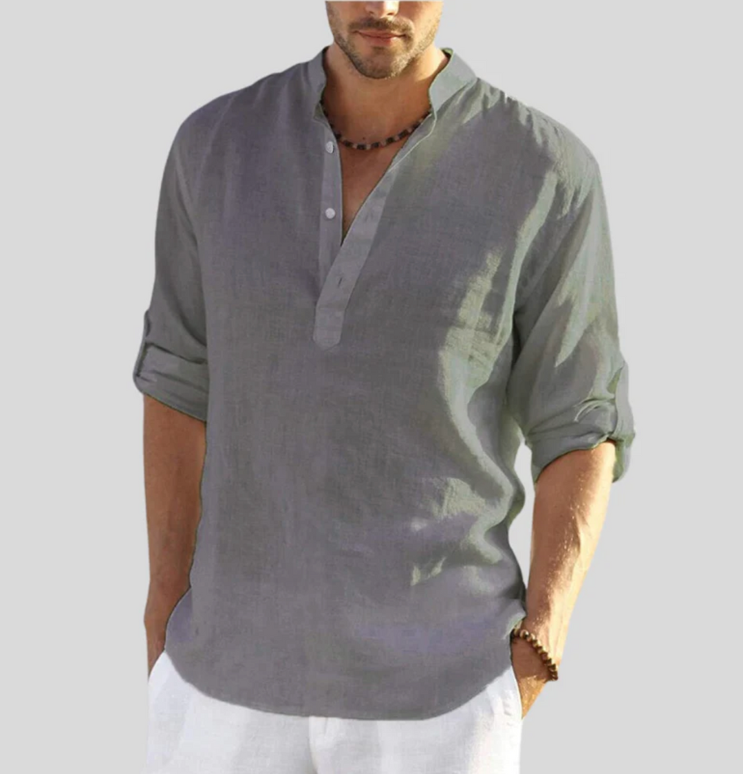 Harry Shirt | Men's Long Sleeve Henley Shirt