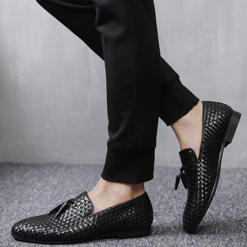 Isham Loafers | Men's Stylish Woven Tassel Loafers