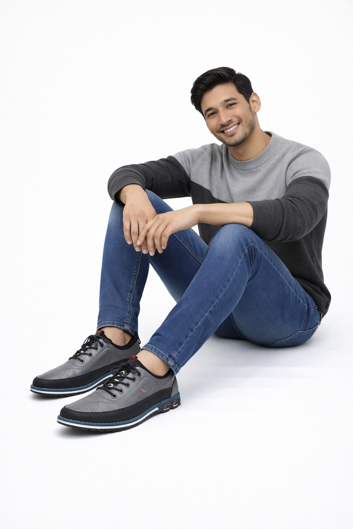 Kash Men's Leather Shoes – Classic Design, Everyday Comfort & Elegant Style