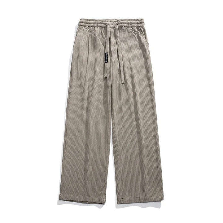 James Relaxed Fit Corduroy Pants | Drawstring Waist Side Pockets Pants