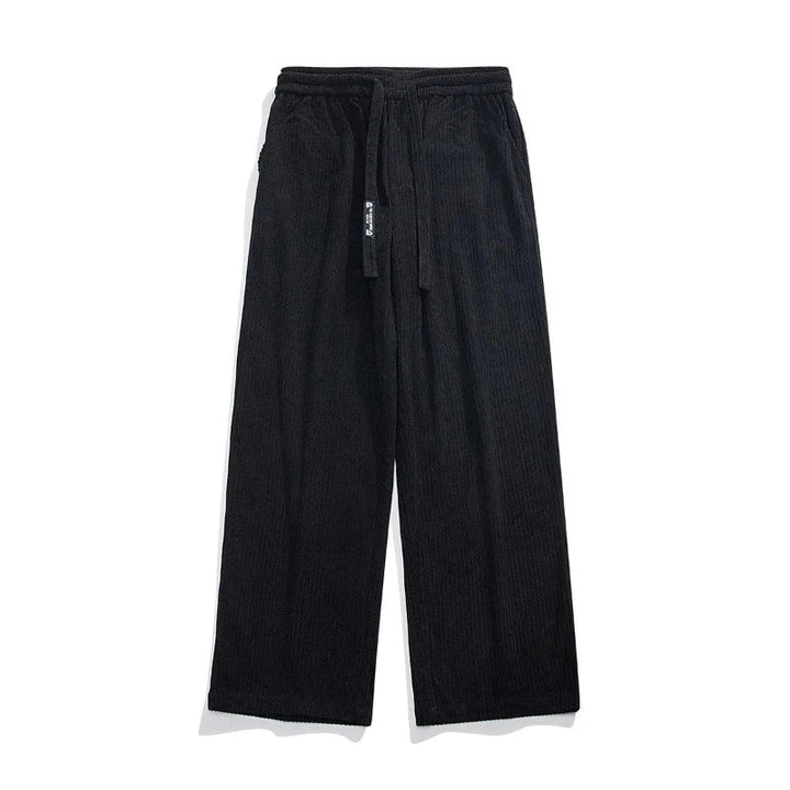 James Relaxed Fit Corduroy Pants | Drawstring Waist Side Pockets Pants