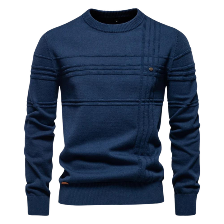 Richard - Stylish Men's Sweater with Checked Design