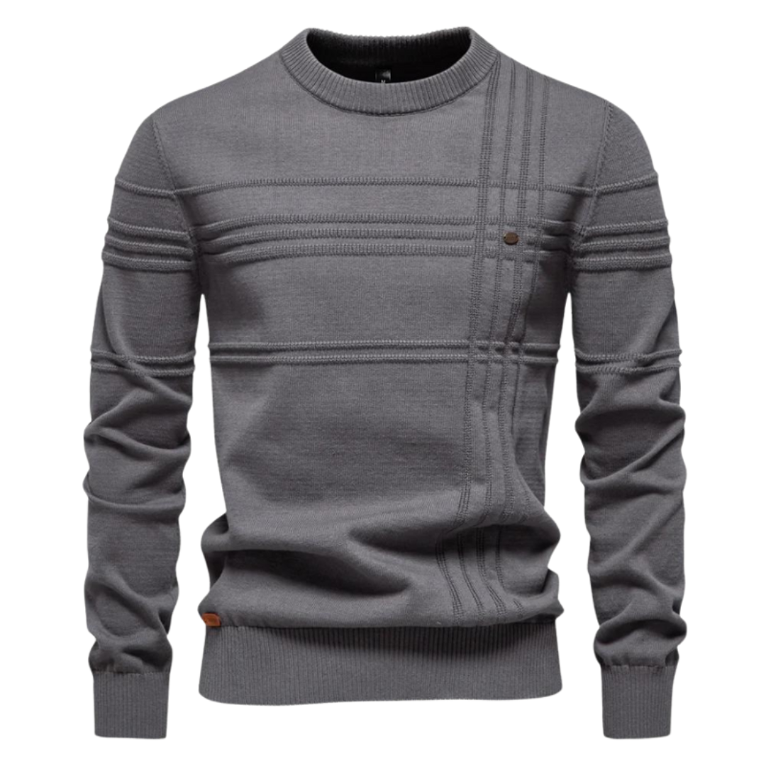 Richard - Stylish Men's Sweater with Checked Design