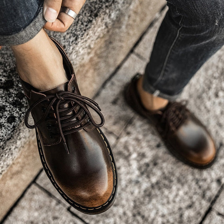 Enzo Men's Casual Shoes – Low Lace-Up Model with Durable Sole for Everyday Use