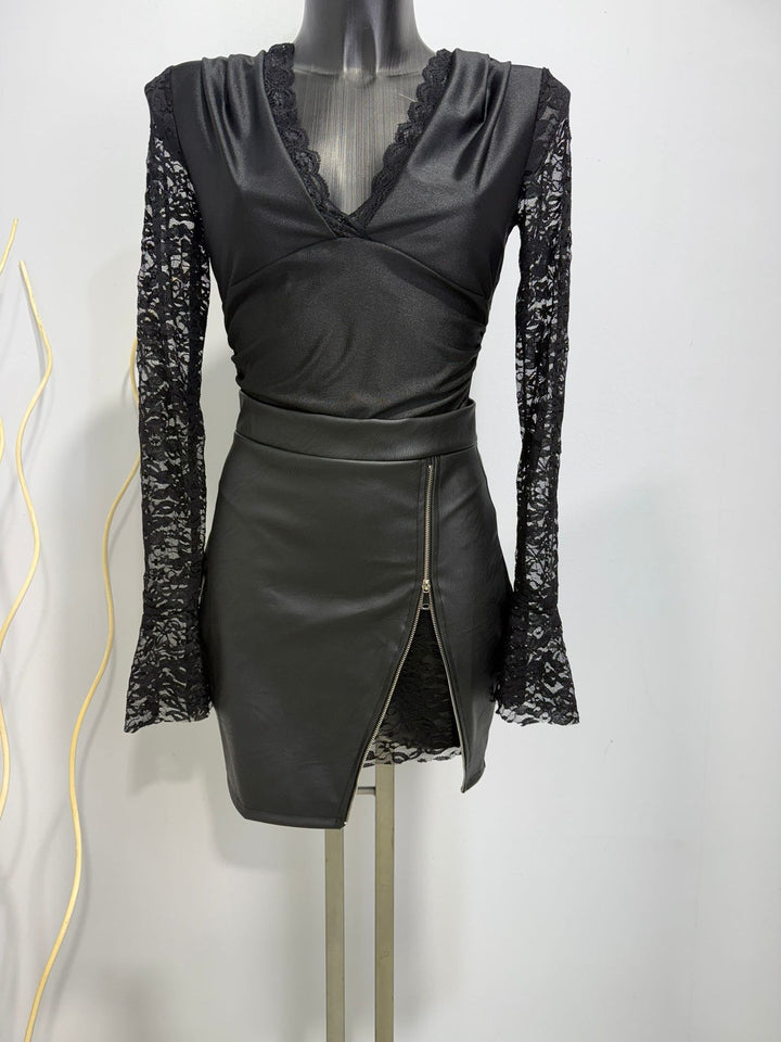 Etta – Elegant Skirt and Bodysuit Set