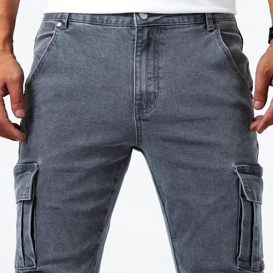 Brad™ | Slim Fit Cargo Jeans Built for Everyday Edge