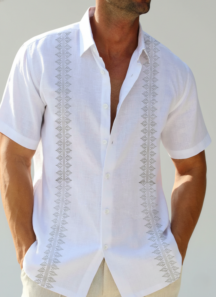 Lovan Shirt | Men's Lightweight Printed Casual Short Sleeve Shirt