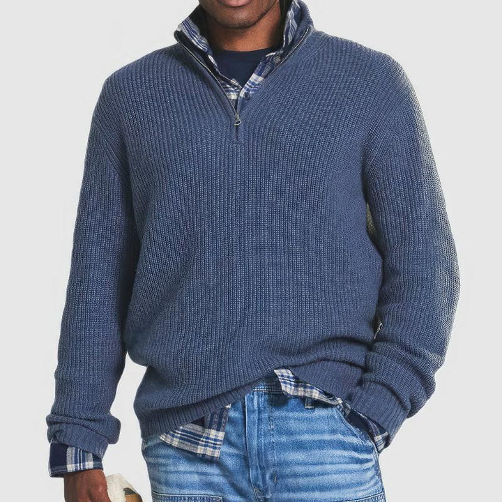 Finn | Men's Knitted Zip Sweater