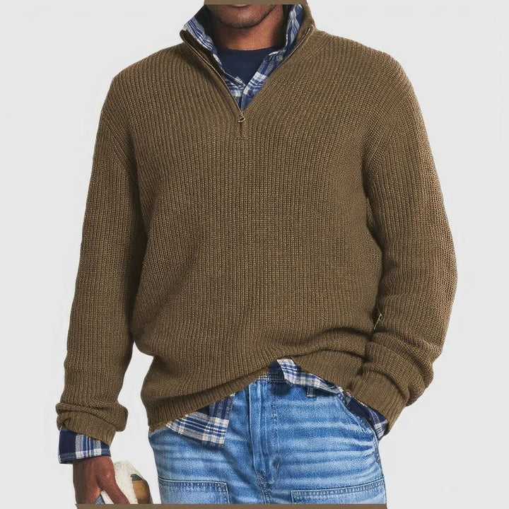 Finn | Men's Knitted Zip Sweater