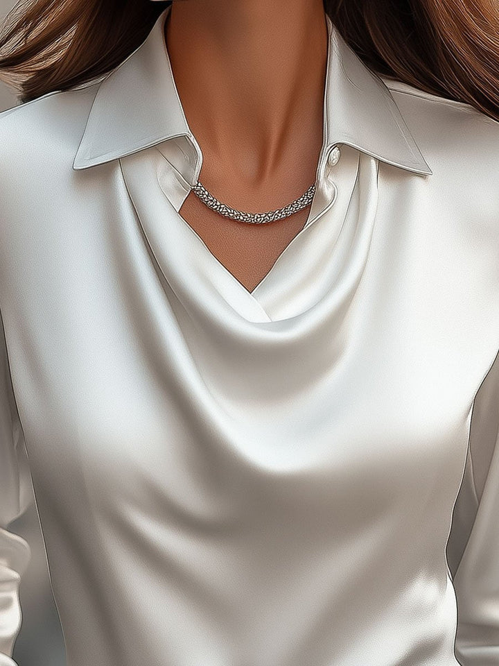 Chelsea™ | Draped-Neck Blouse