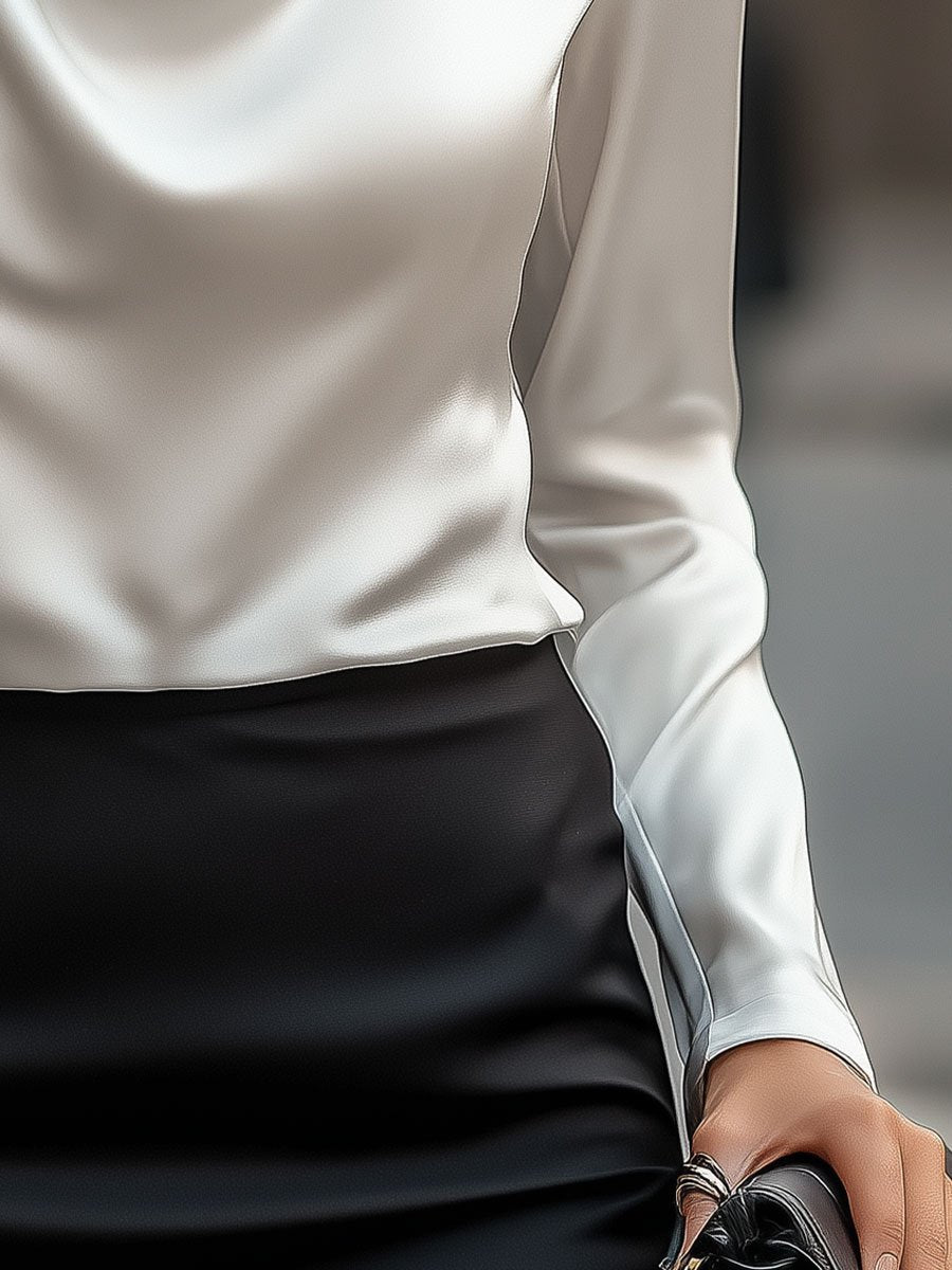 Chelsea™ | Draped-Neck Blouse