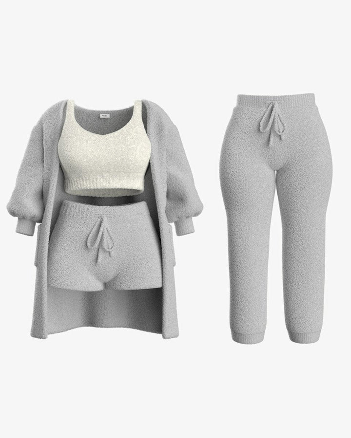 Tallulah – Bouclé Knit Pyjama Set